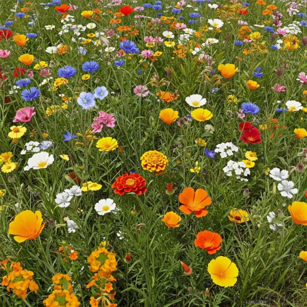 Dwarf Rainbow Colors Mix Bulk Wildflower Seeds